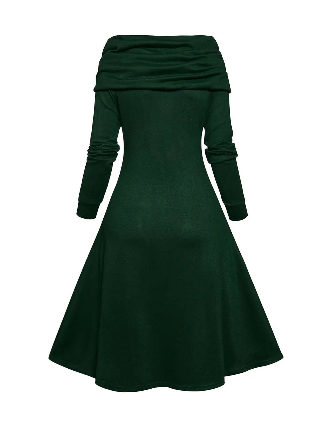 Christmas Chic Cowl Neck Sweater Dress