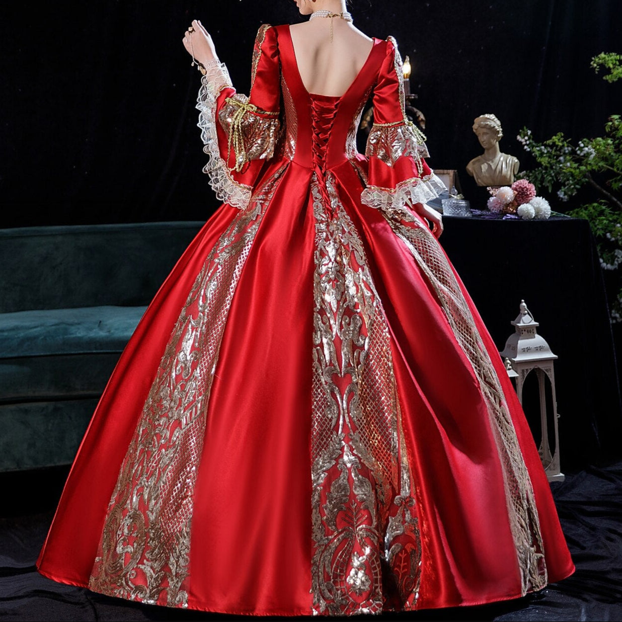 Rococo Marie Antoinette Style Court Gown
