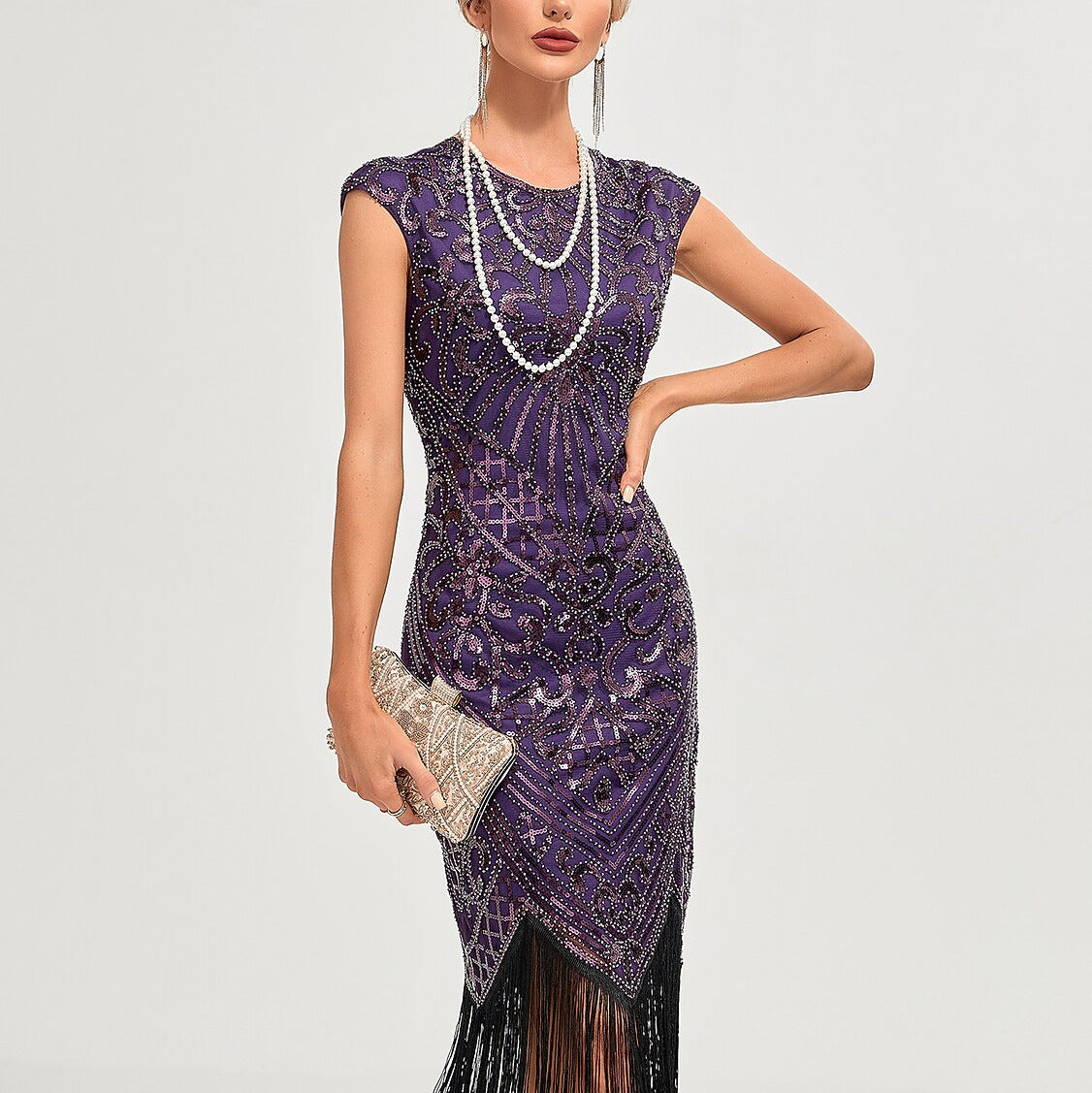 Art Deco Beading Flapper Dress