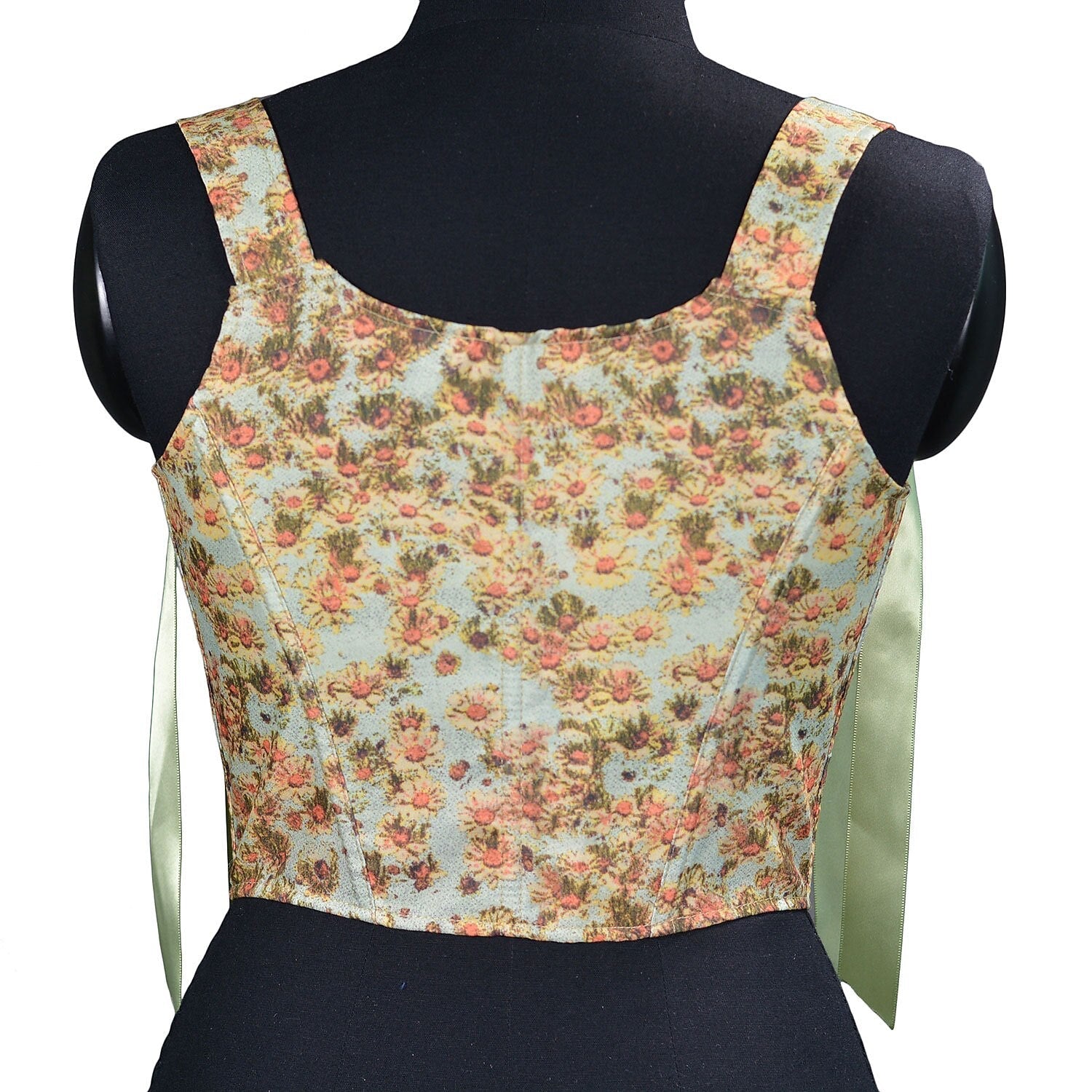 Floral Victorian Corset Painting Bustier