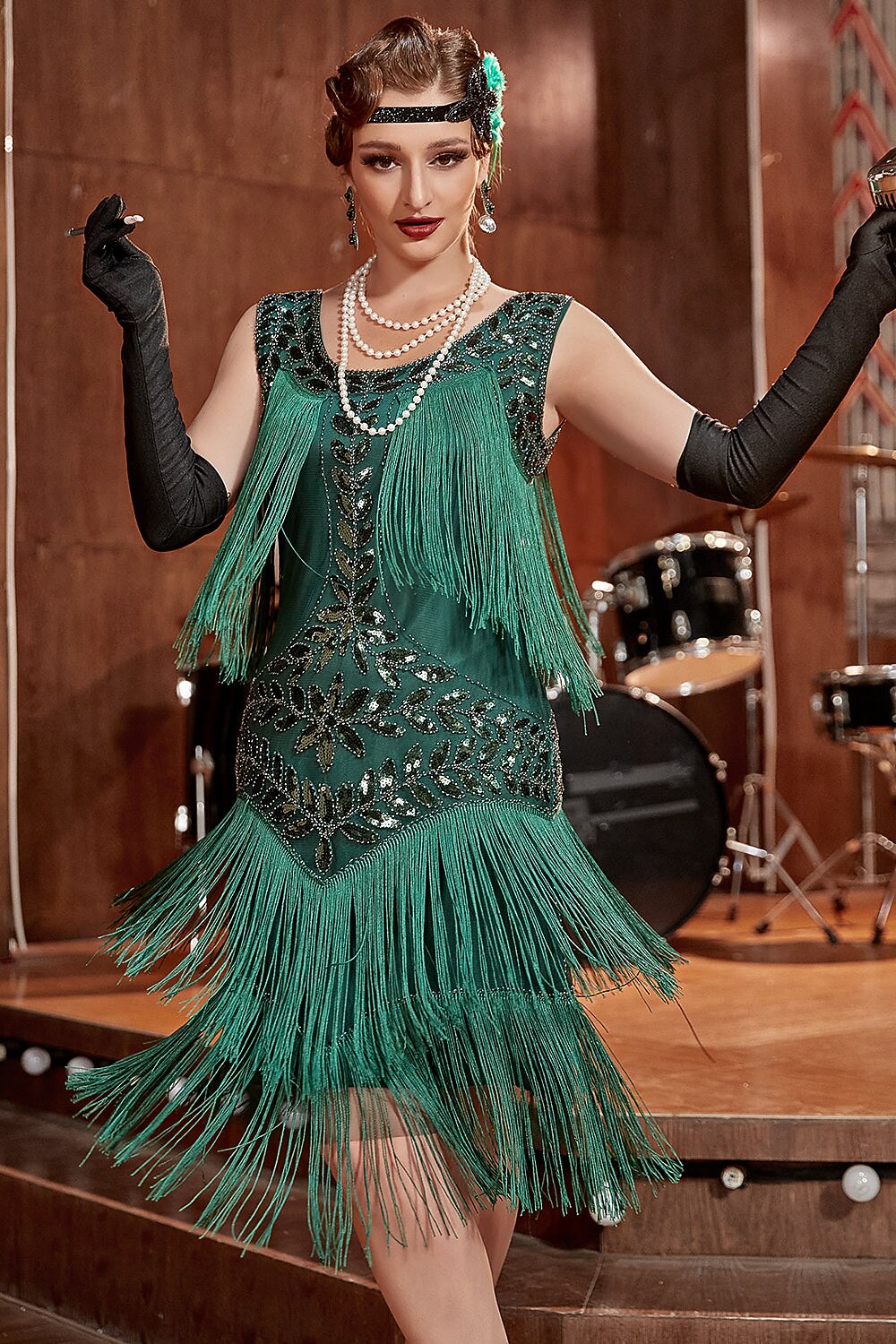 Allure Fringe Flapper Dress