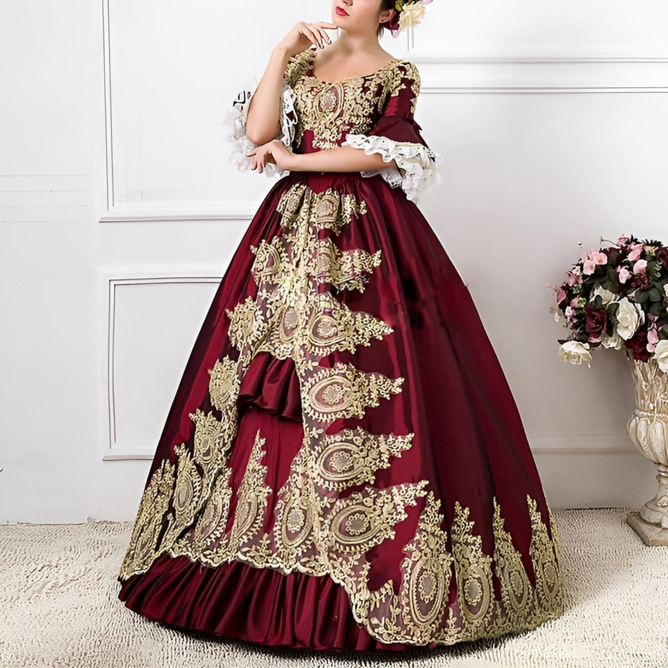 Rococo Marie Antoinette Style Court Gown