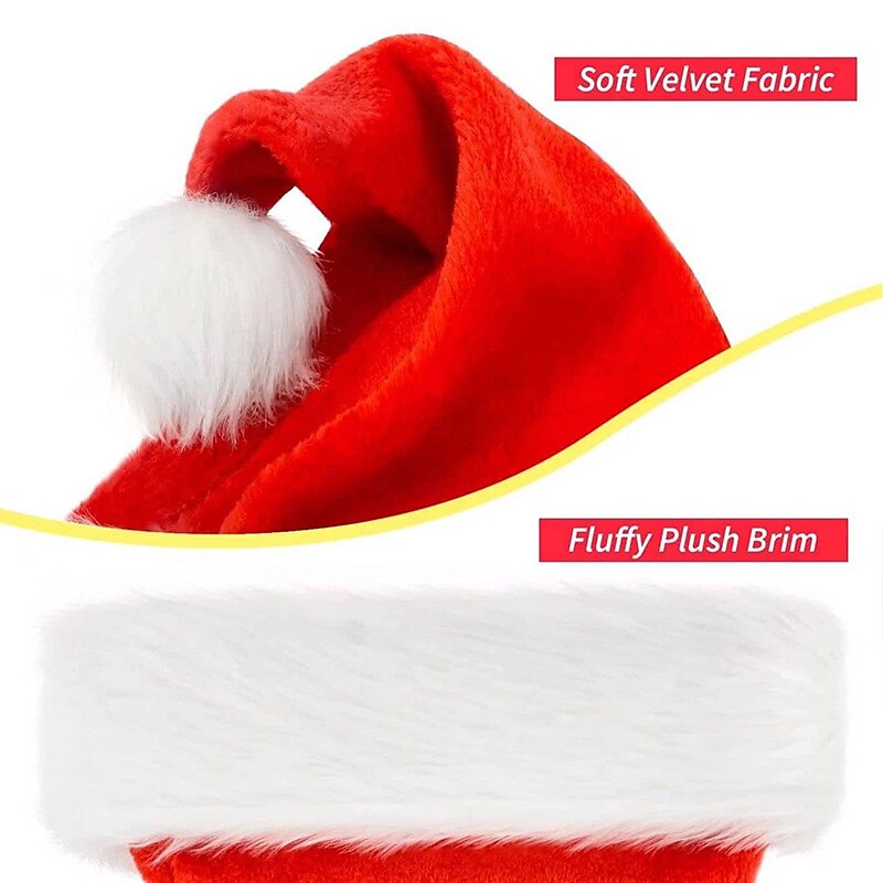 2 PCS Christmas Sants Hat