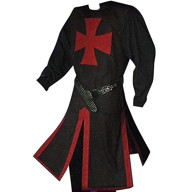 Black Medieval Templar Tunic