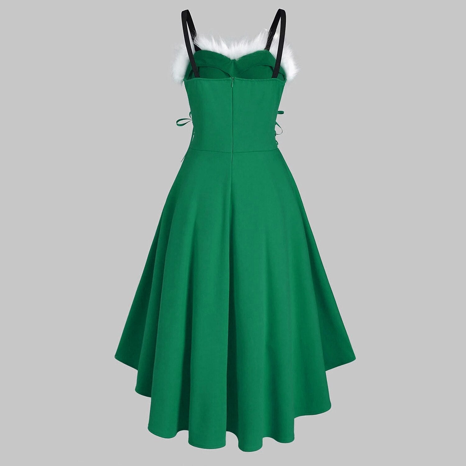 Christmas Corset High-Low Santa Dress