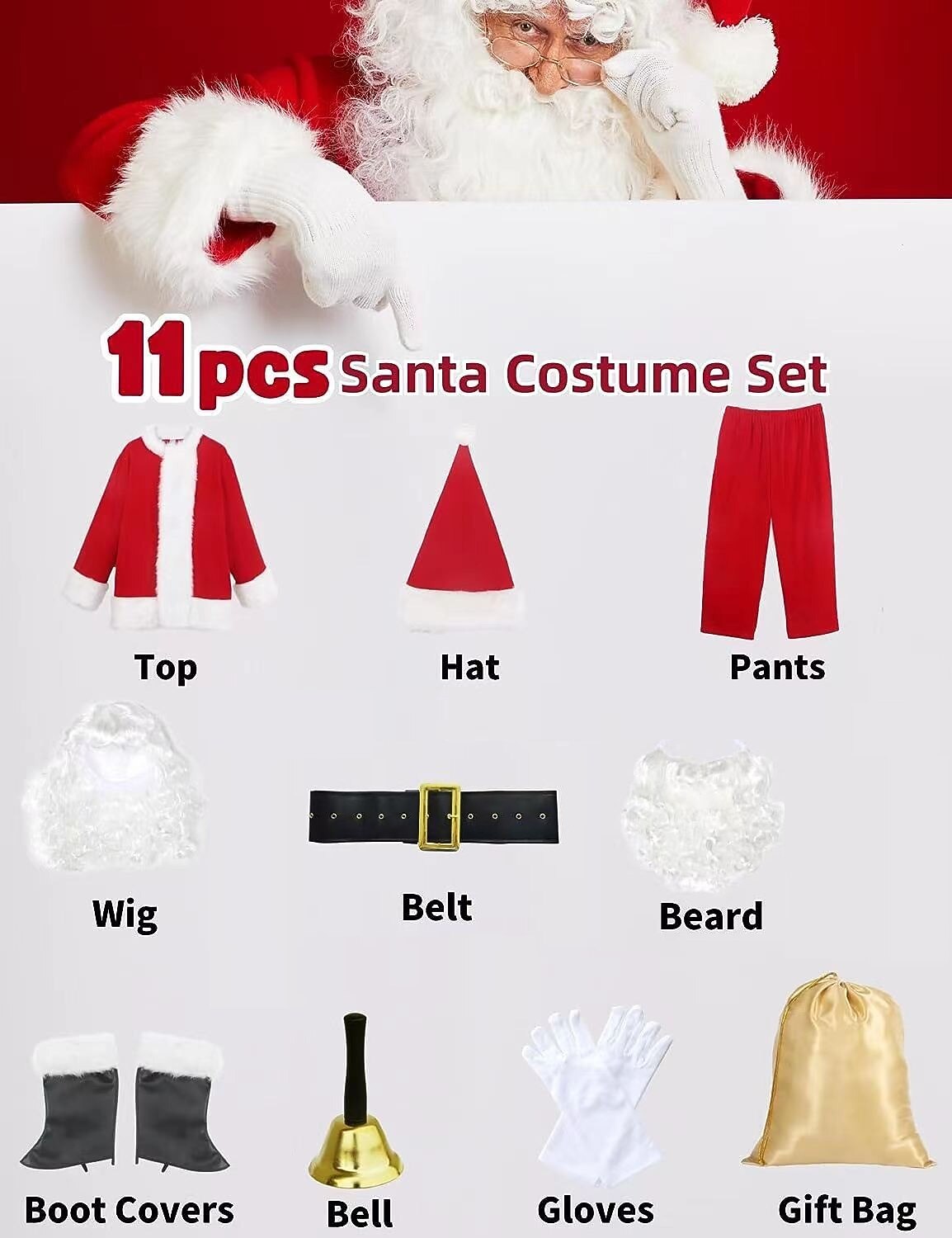Christmas Outfit Jolly Santa Suit