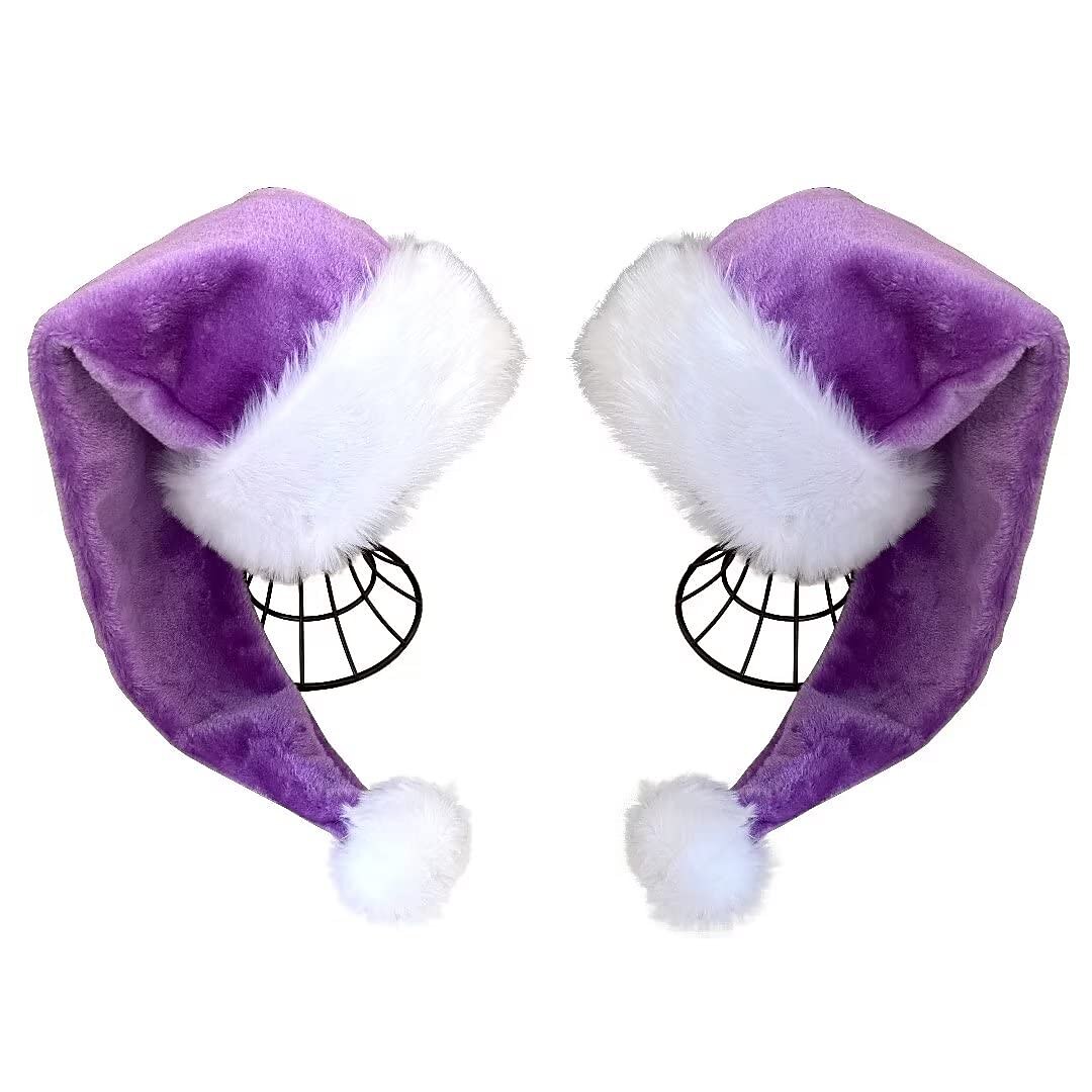 2 PCS Christmas Santa Claus Plush Hat