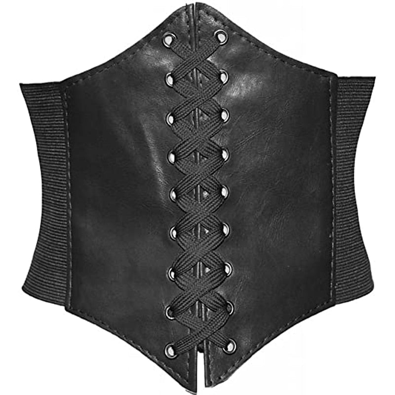 Retro Corset Underbust Lace-up Bustier