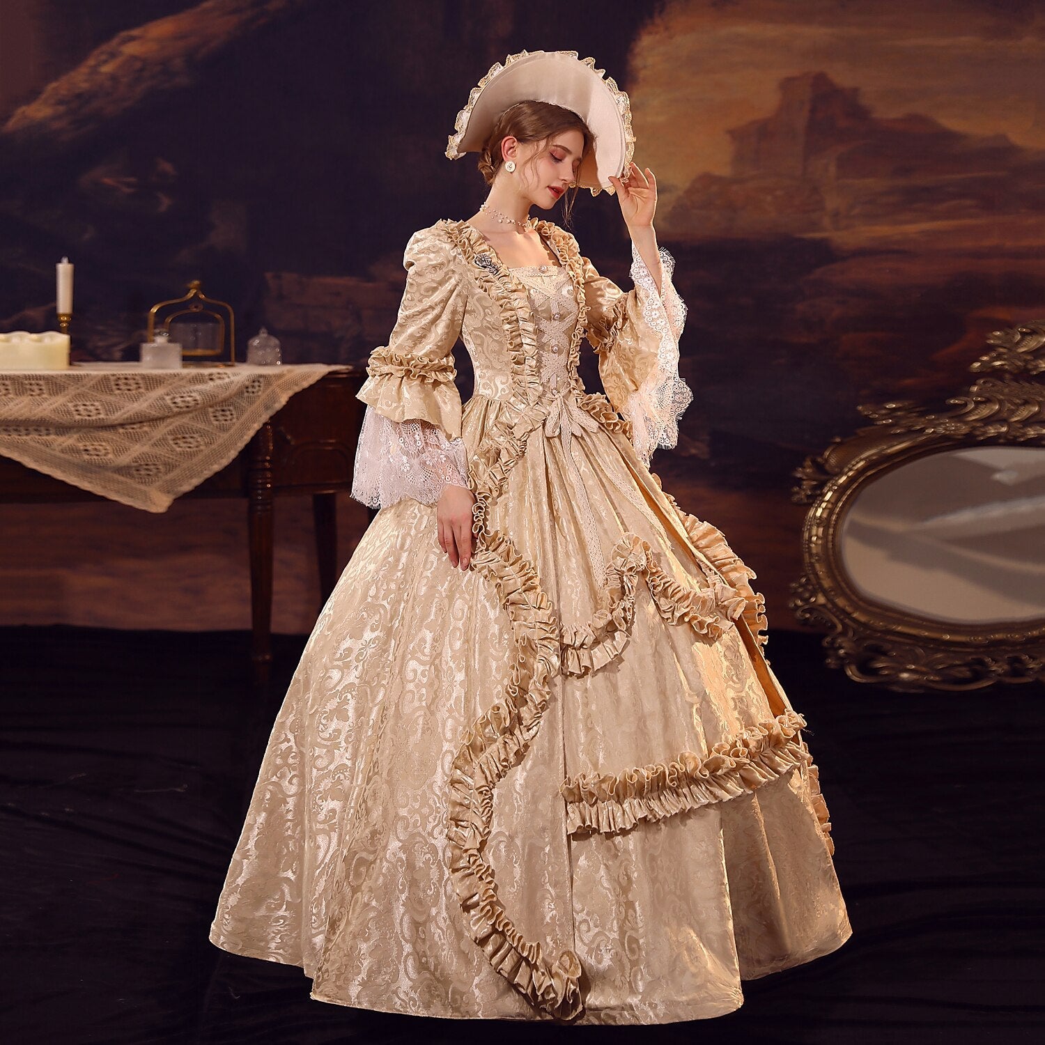 Rococo Marie Antoinette Style Ball Dress