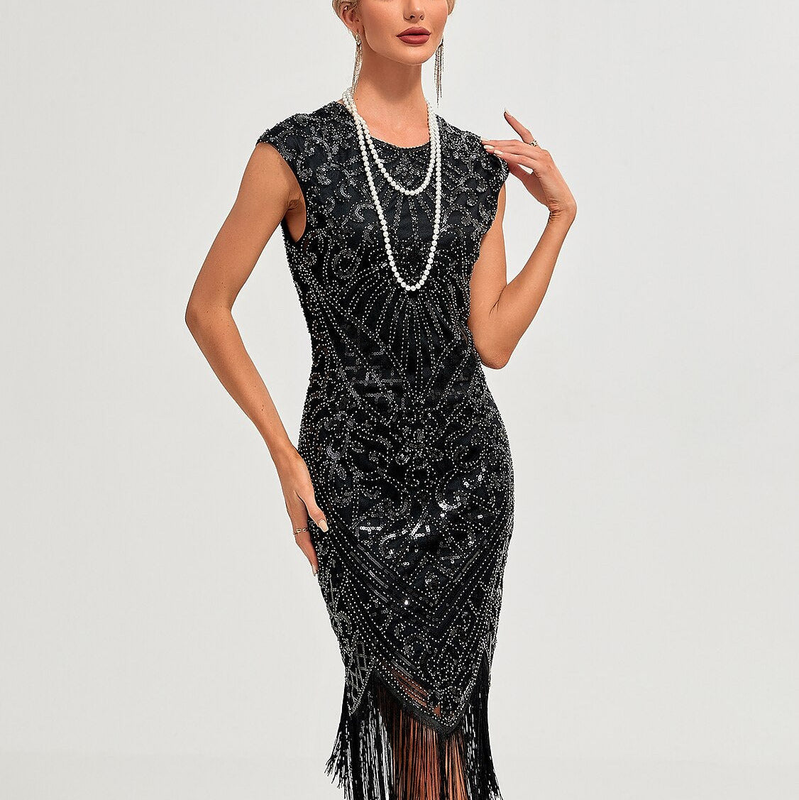 Art Deco Beading Flapper Dress