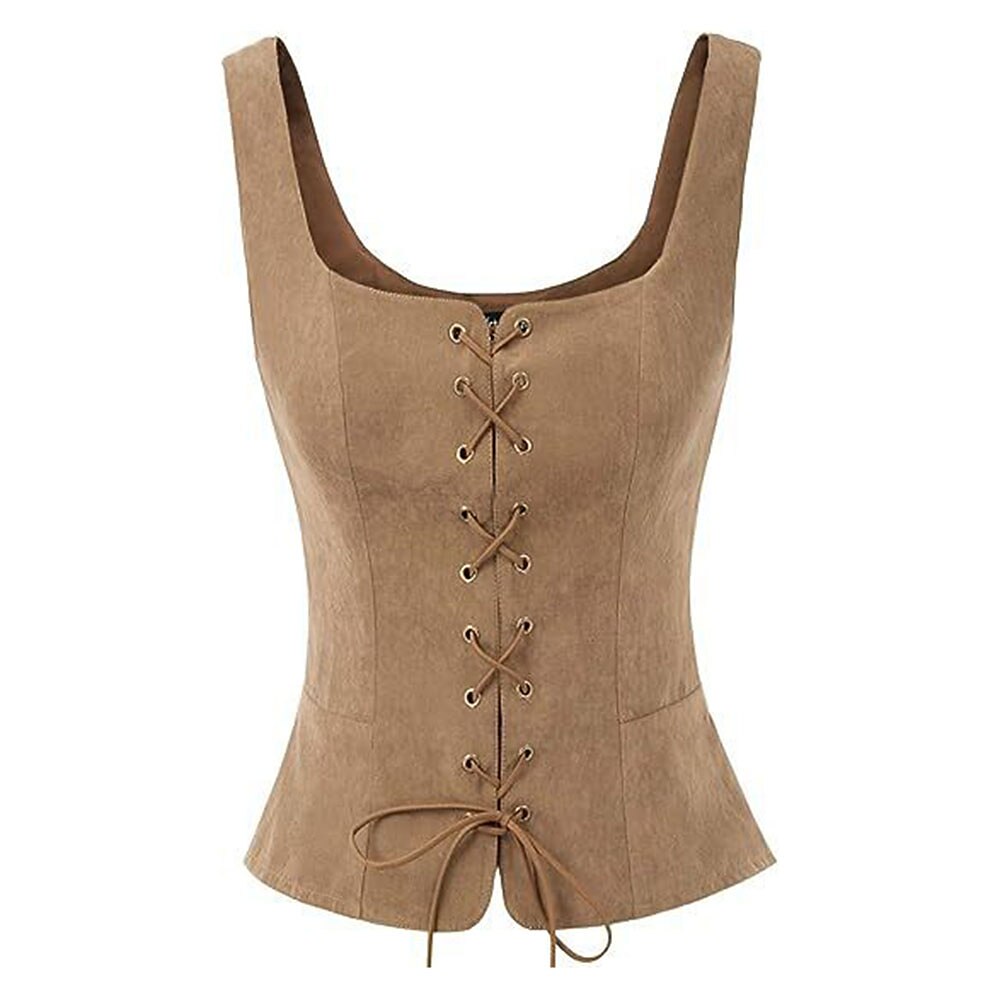 Pirate Renaissance Lace up Corset Vest Bodice