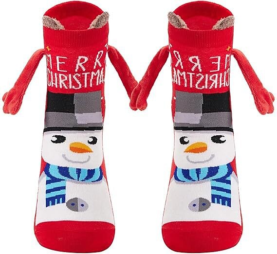 4 PCS Christmas 3D Christmas Character Socks