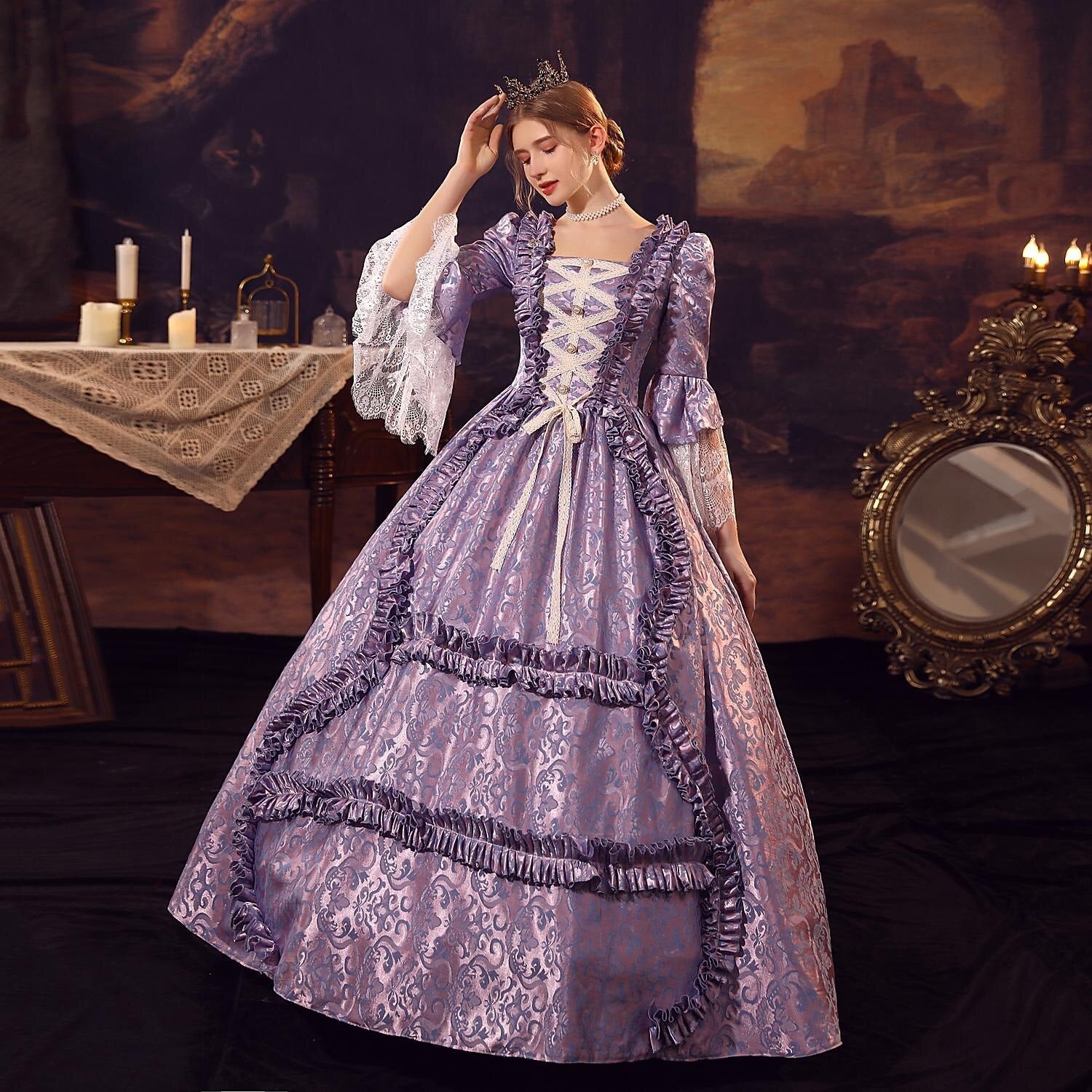 Rococo Marie Antoinette Style Ball Dress