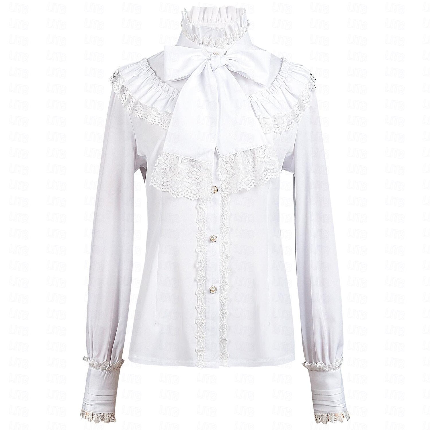Renaissance Princess Style Ruffle Sleeve  Blouse