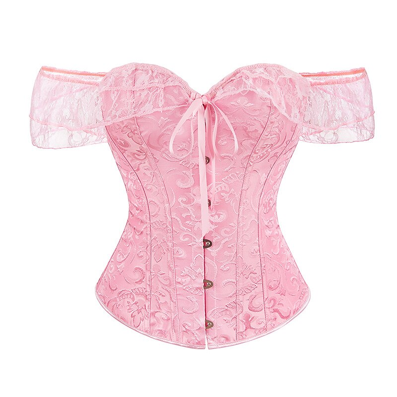 Victorian Corset Gothic Satin Lace Bustier