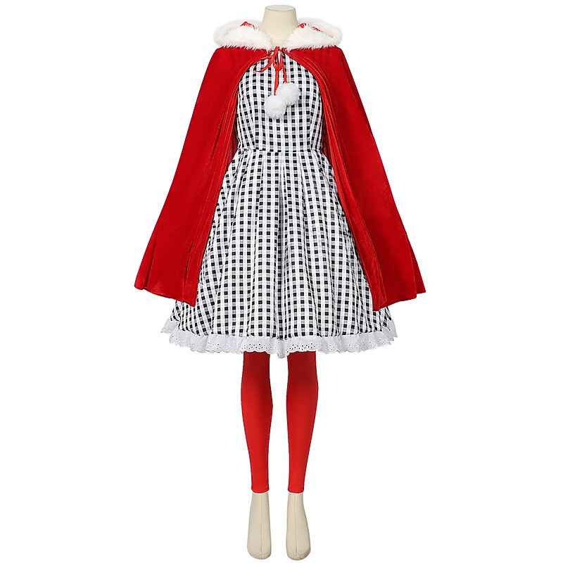 Cindy Lou Who Dress with Red Cape