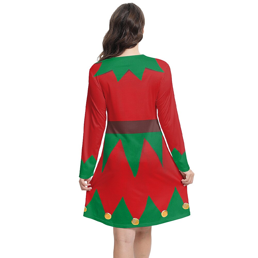Women's Christmas Elf Costume Set