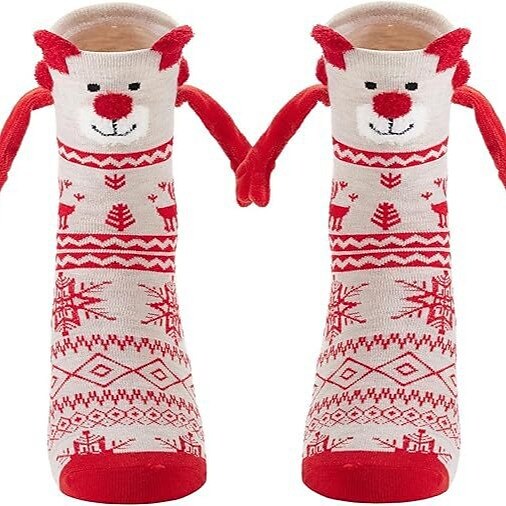 4 PCS Christmas 3D Christmas Character Socks