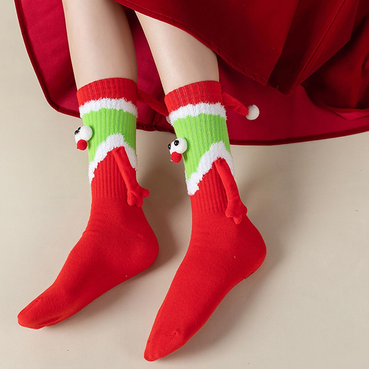 Christmas 3D Character Crew Socks