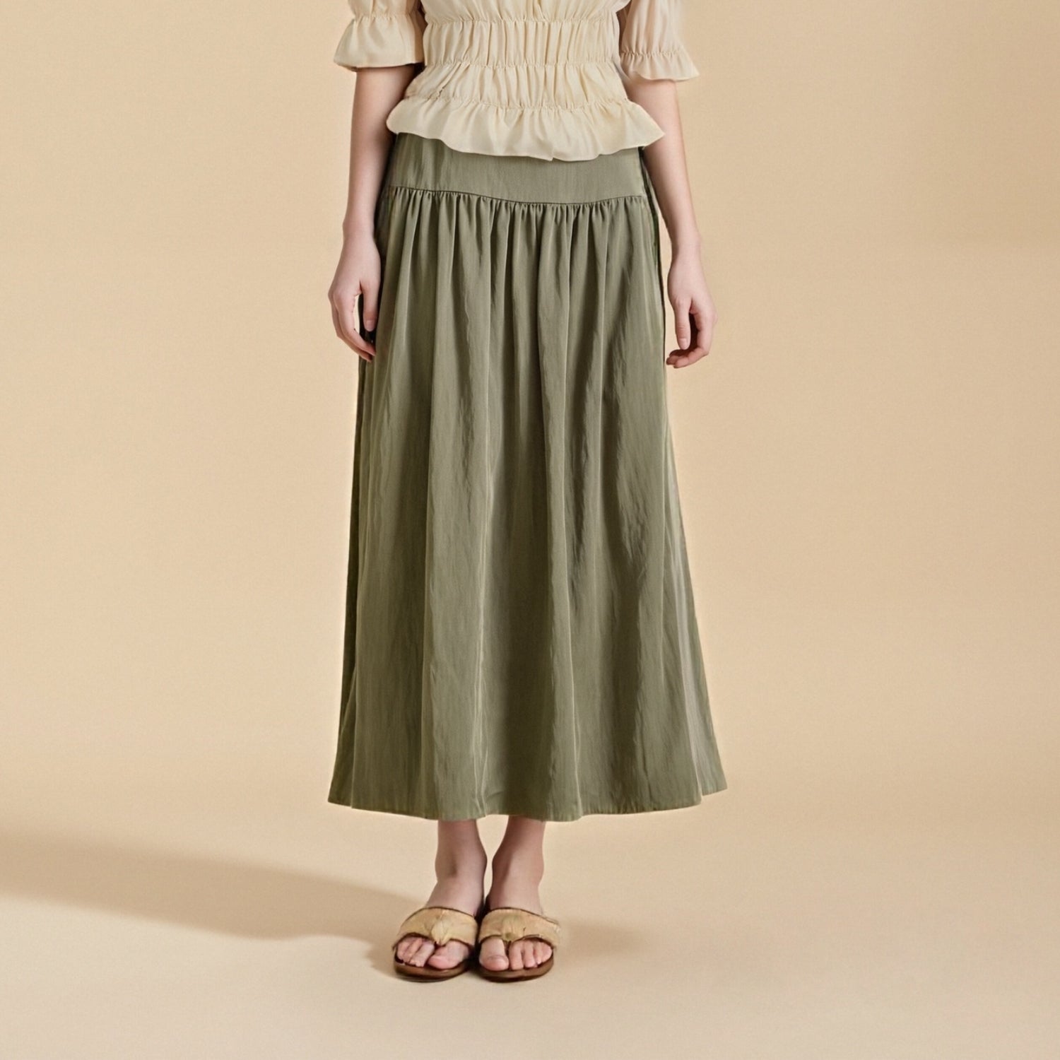 Renaissance Style High Waist Maxi Skirt