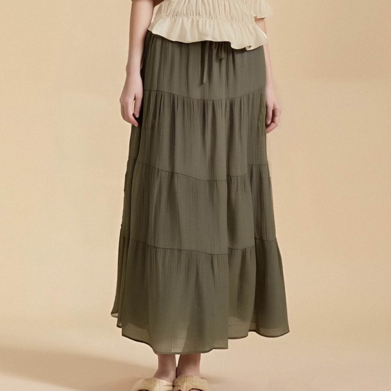 Renaissance Style Cottagecore Maxi Skirt