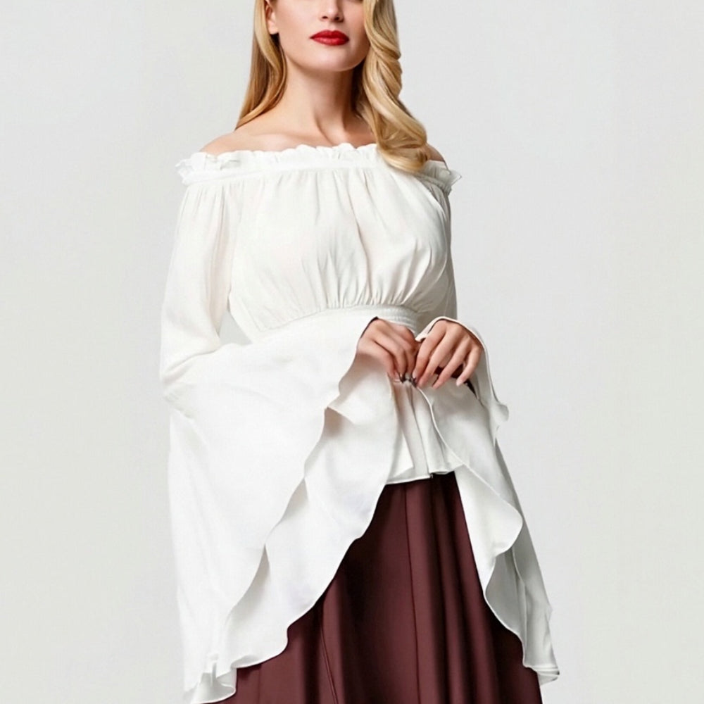 Renaissance Medieval Gothic Victorian Bell Sleeves Tops