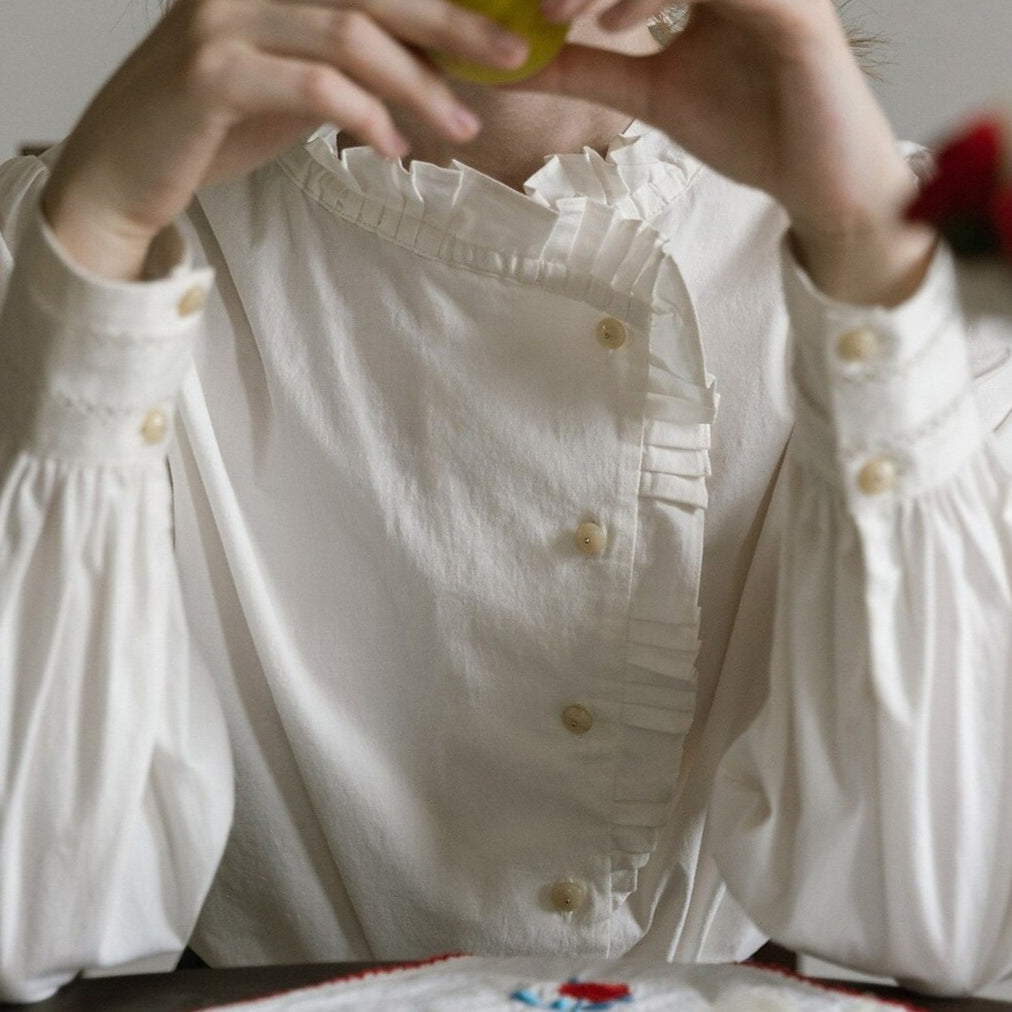 Vintage Cottagecore Style Ruffle Collar