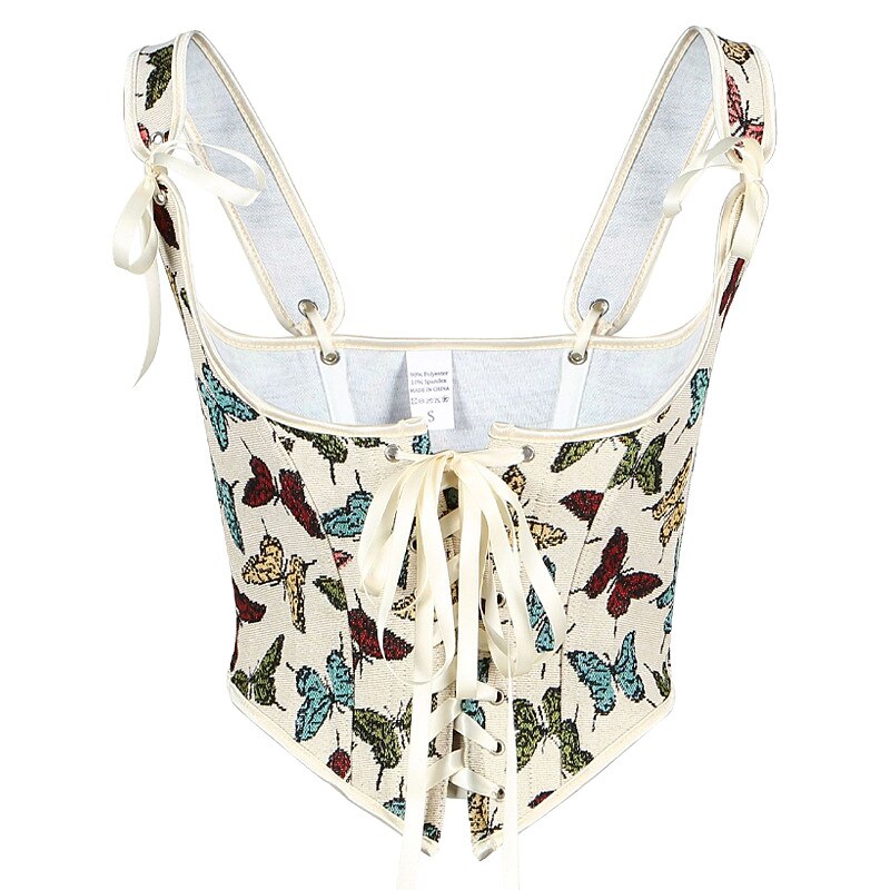 Rococo Lace-up Corset Under Bust Bustier