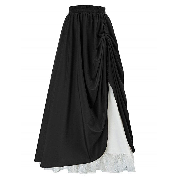 Medieval Renaissance Double Layer Maxi Skirt