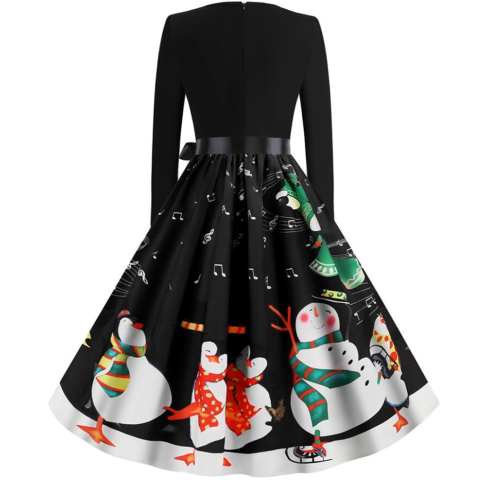 Christmas Santa Claus A-Line Dress