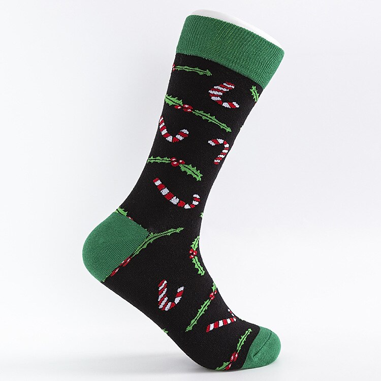 4PCS Christmas Patterned Socks