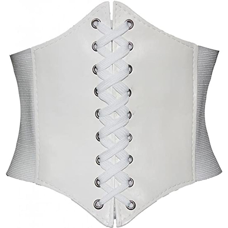 Retro Corset Underbust Lace-up Bustier