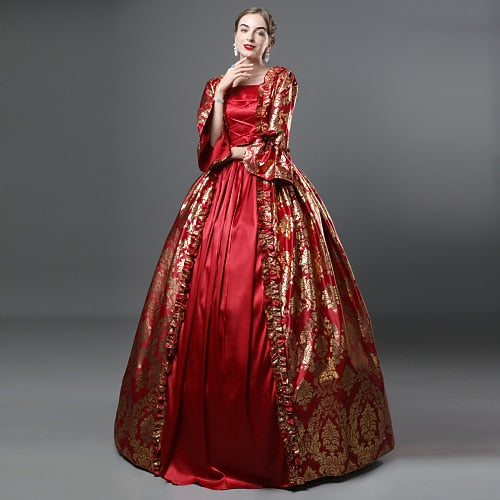 Rococo Marie Antoinette Style Gown