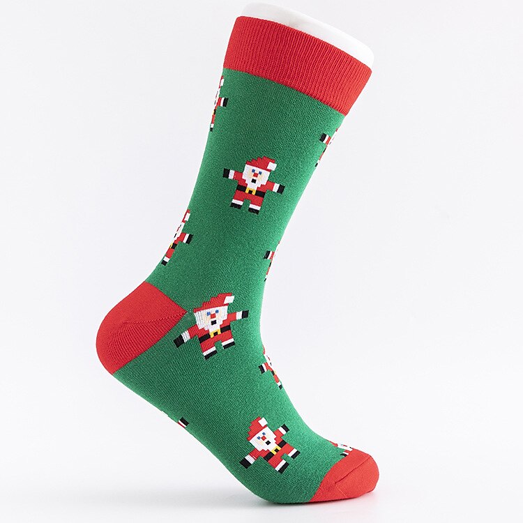 4PCS Christmas Patterned Socks