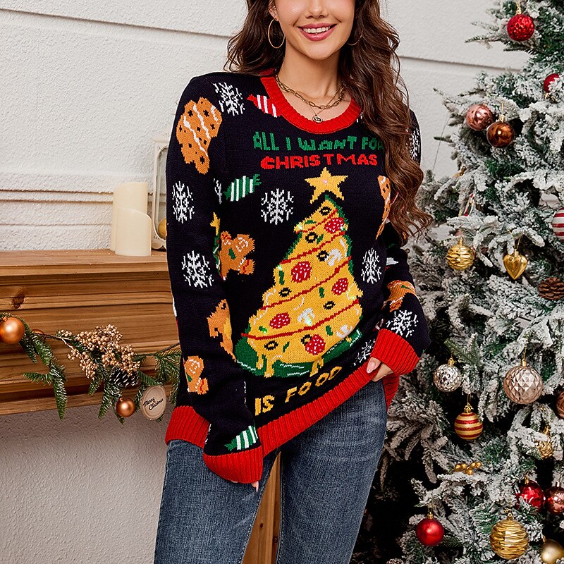 Christmas Trees Knitted Ugly Christmas Sweater