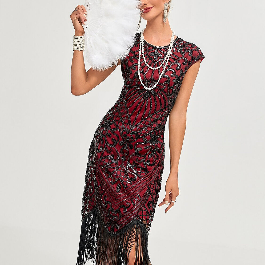 Art Deco Beading Flapper Dress