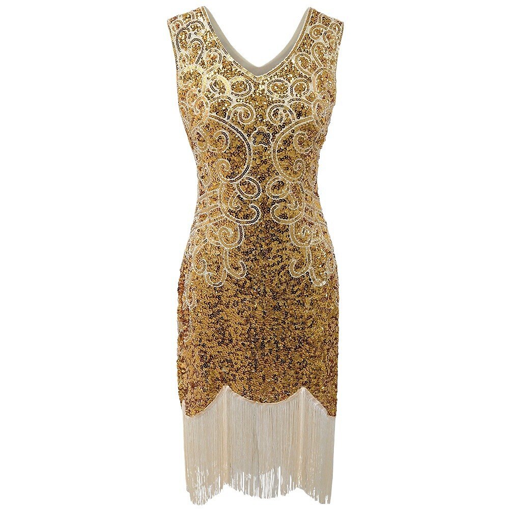 Art Deco Glitter Flapper Dress