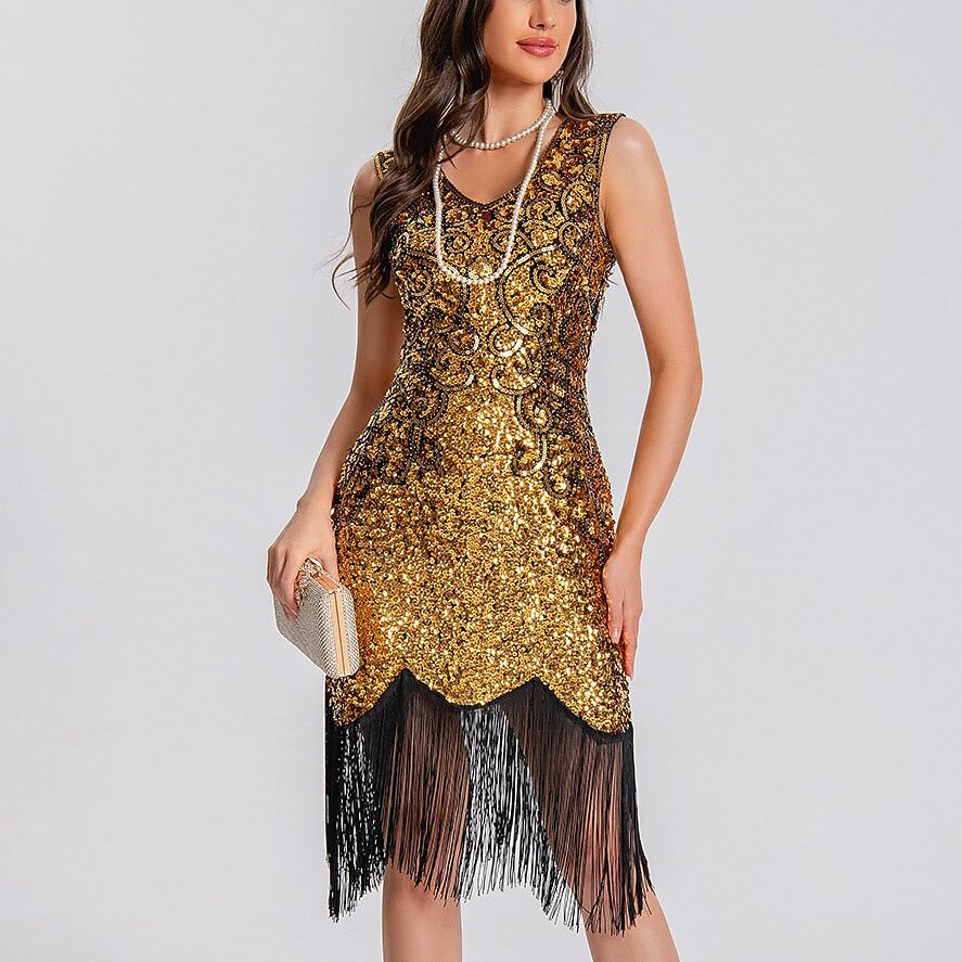 Art Deco Glitter Flapper Dress