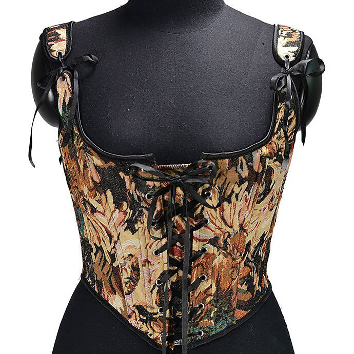Renaissance Style Lace Design Corset Vest Bustier