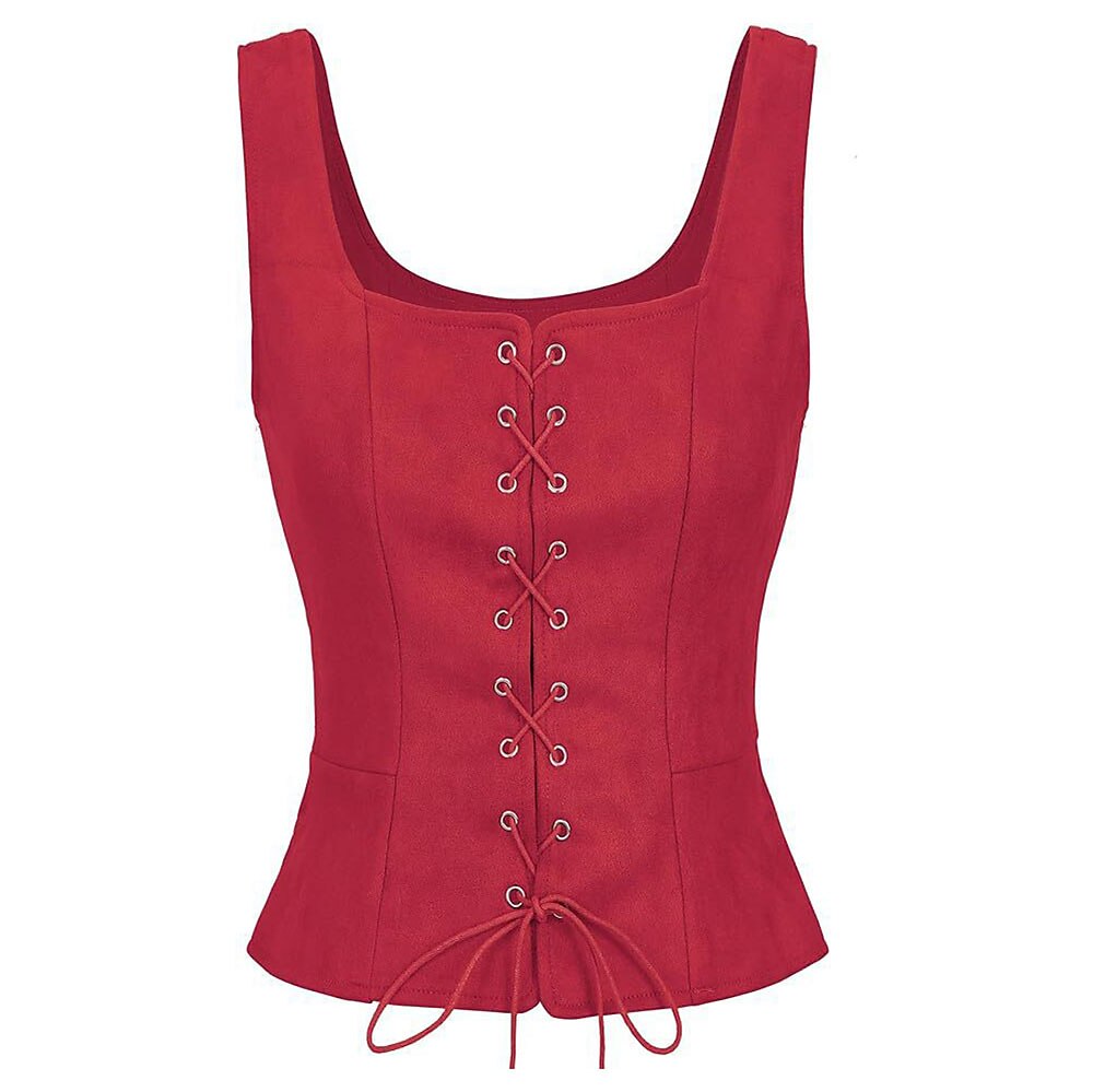 Pirate Renaissance Lace up Corset Vest Bodice
