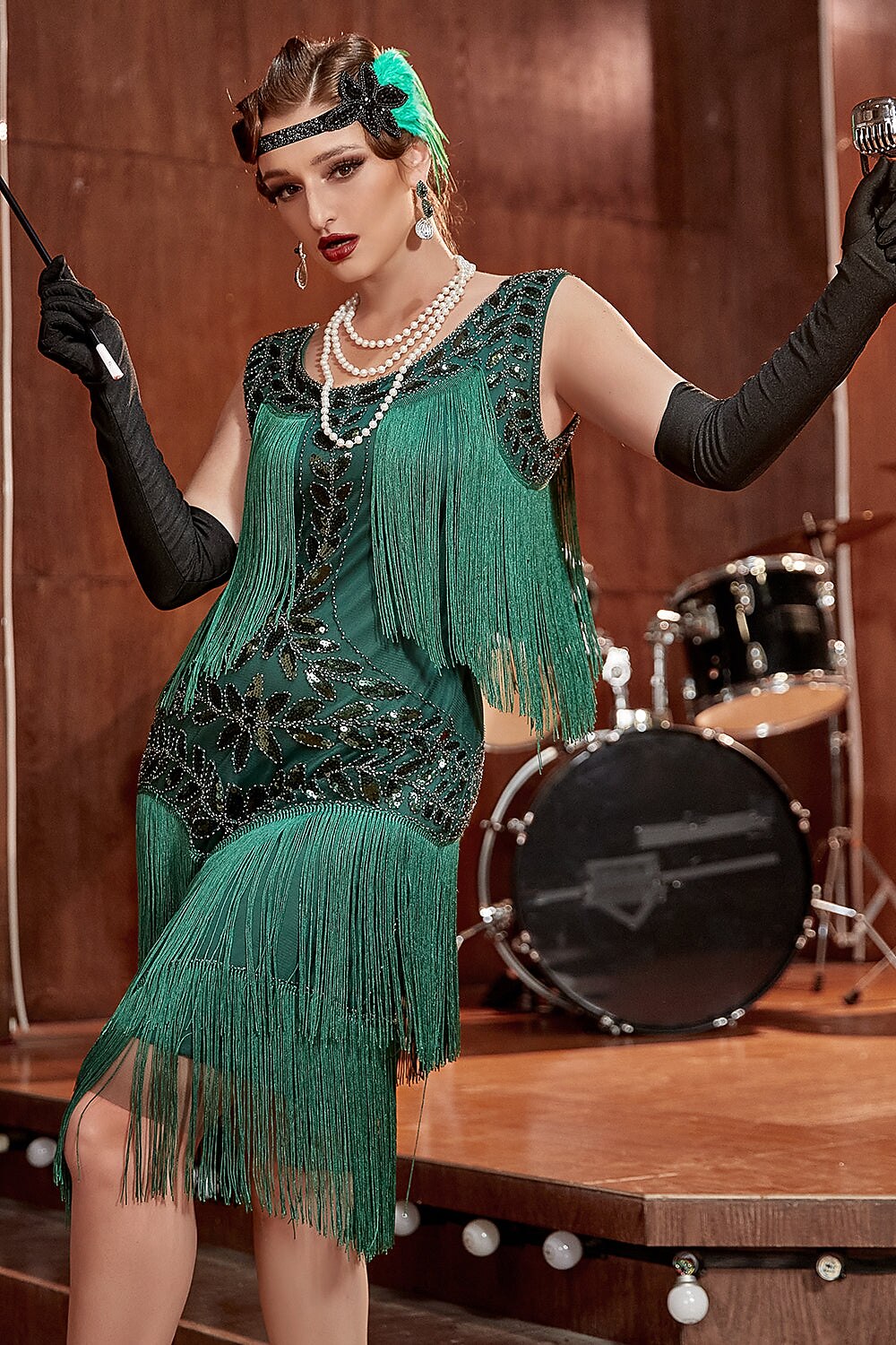 Allure Fringe Flapper Dress