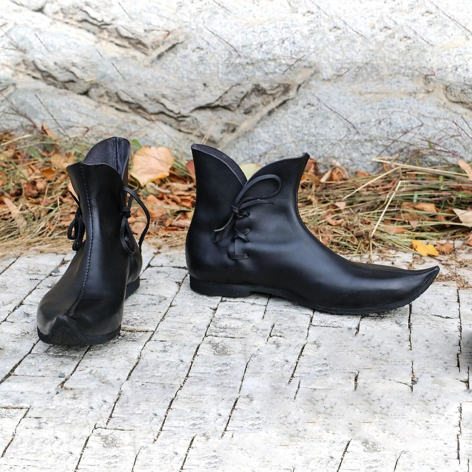Side Laced Ankle Boots