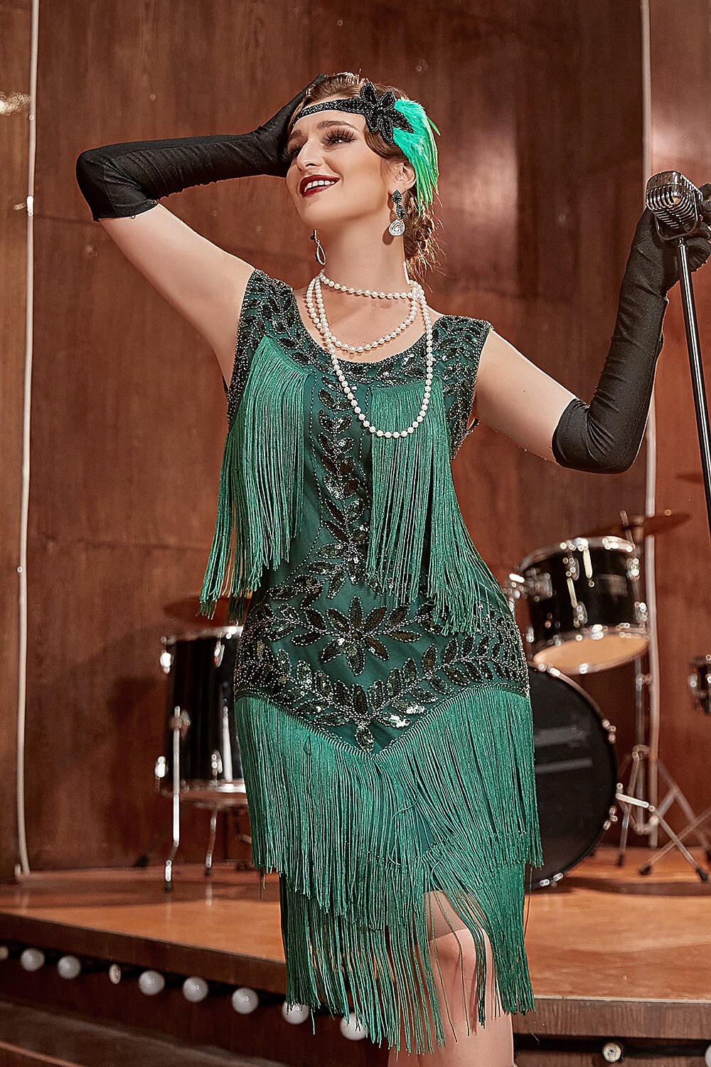 Allure Fringe Flapper Dress