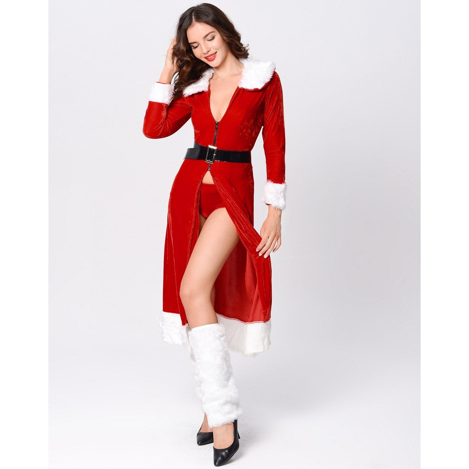 "Naughty List" Santa Lingerie Robe