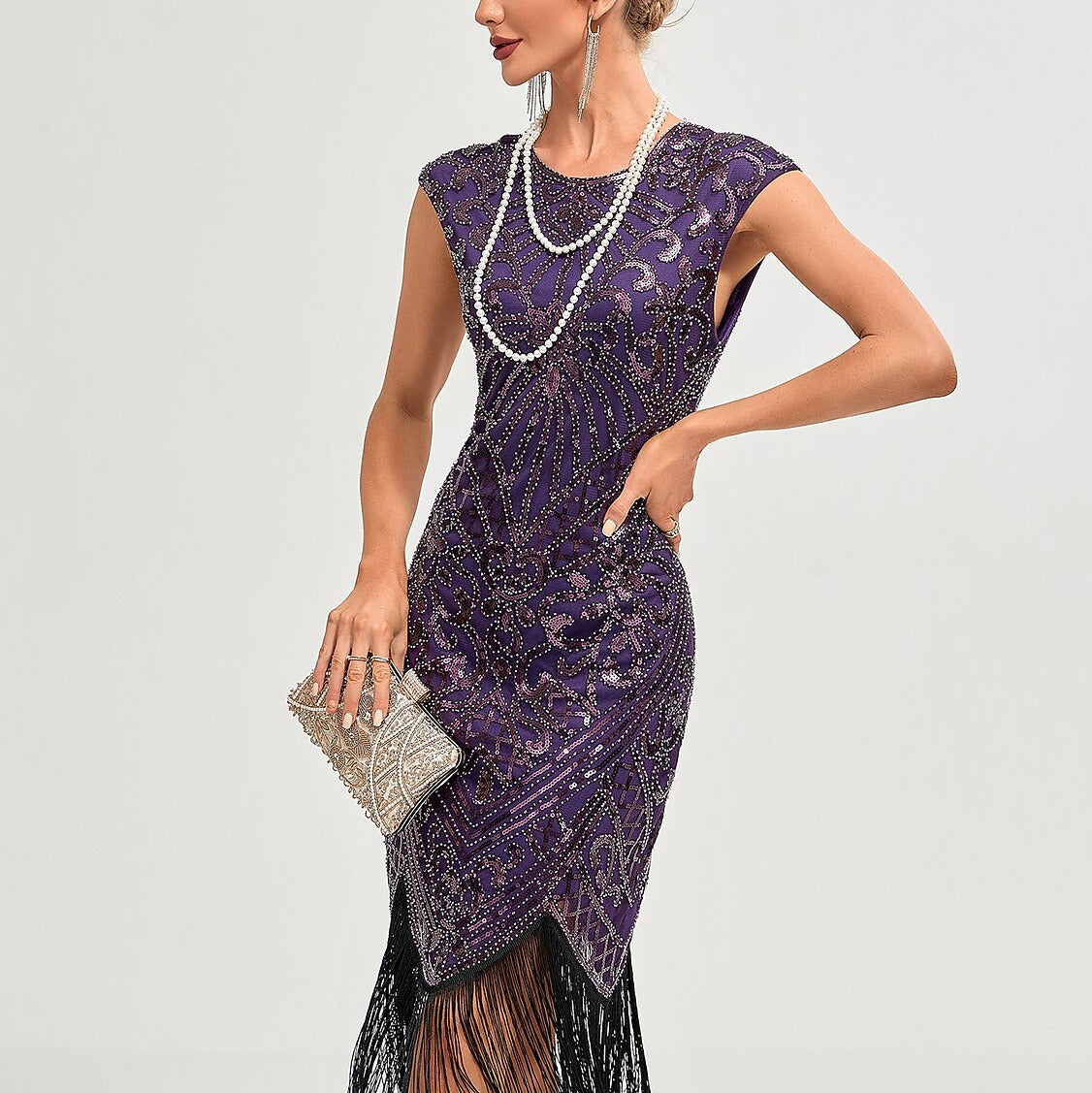 Art Deco Beading Flapper Dress