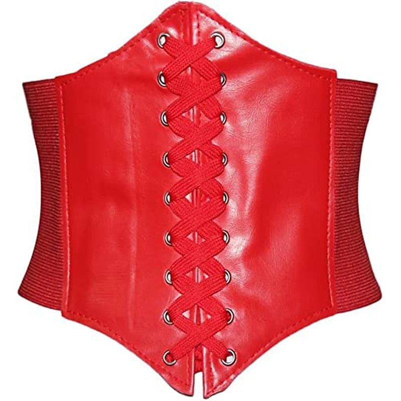 Retro Corset Underbust Lace-up Bustier
