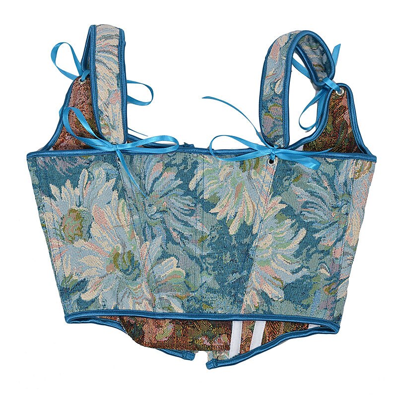 Renaissance Style Lace Design Corset Vest Bustier