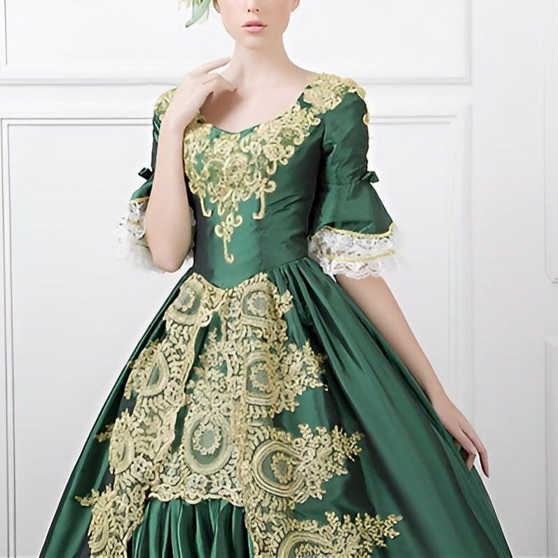 Rococo Marie Antoinette Style Court Gown