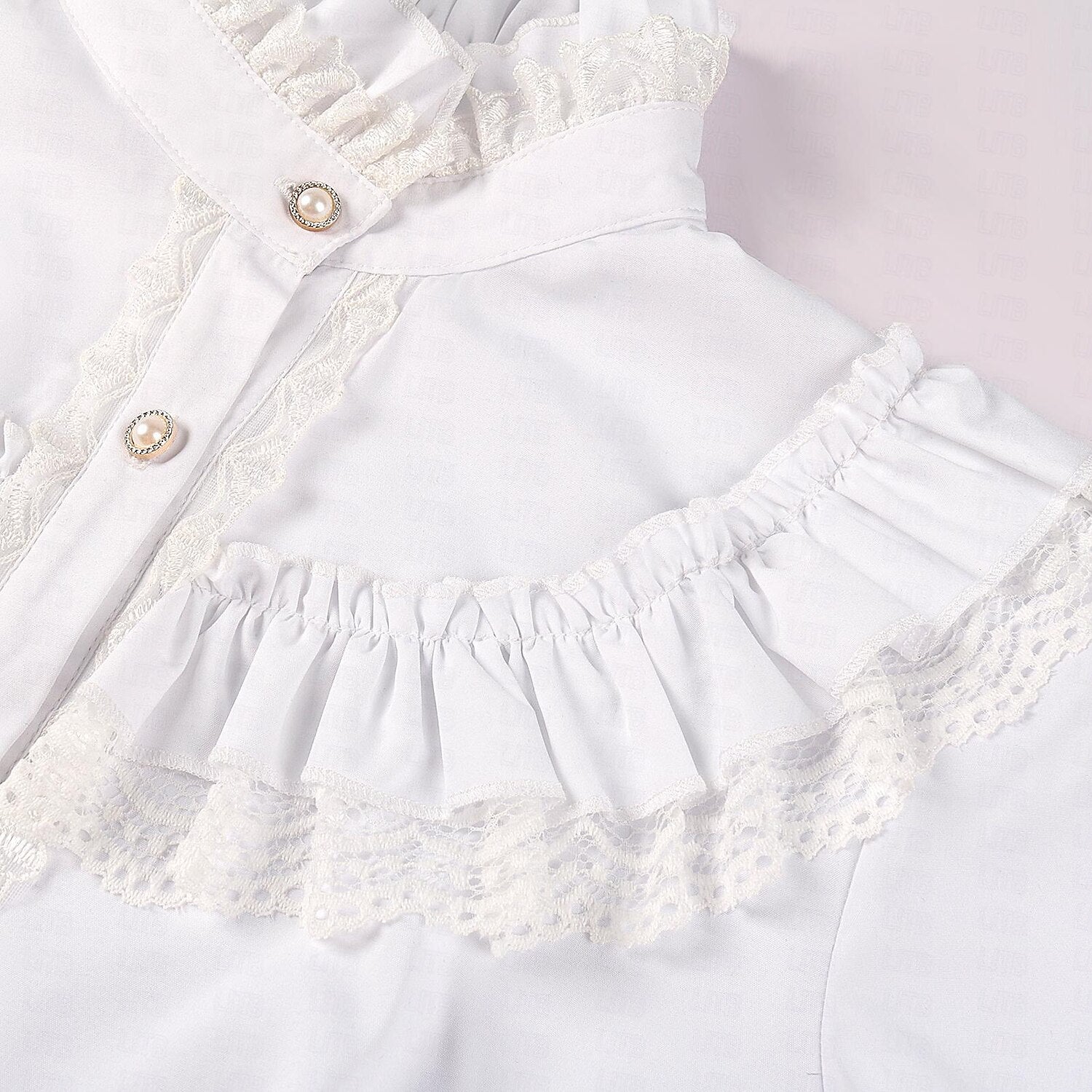 Renaissance Princess Style Ruffle Sleeve  Blouse