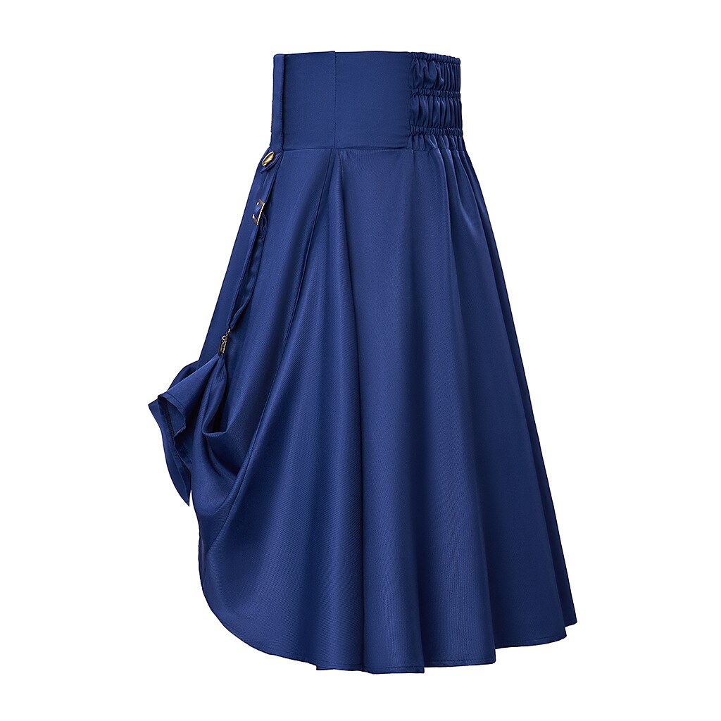 Steampunk Skirt Length Adjustable Skirt With Pocket